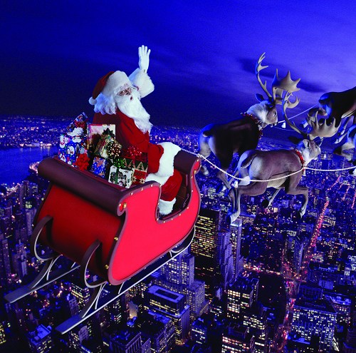 圣诞老人时速超470万公里才能访遍全球小孩