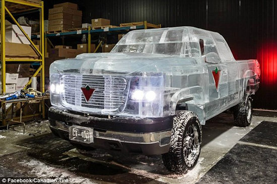 5000公斤冰块造“冰车”实现最酷驾乘体验（图）