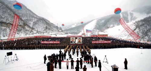 朝鲜马息岭滑雪场正式开业高官吁惠及人民(图)