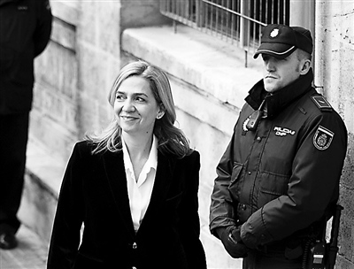 西班牙公主受审否认洗钱民众对特权阶级不满