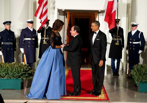 奥朗德访美会见奥巴马“双奥会”重建互信(图)