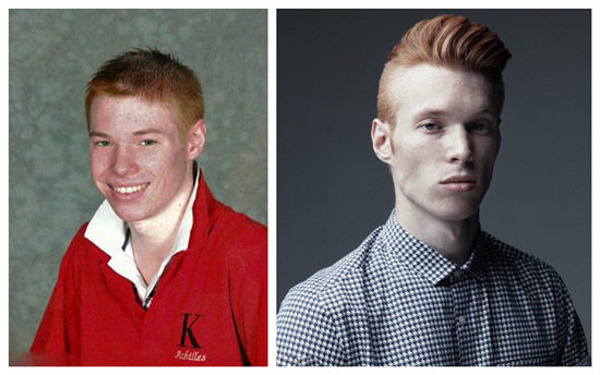 英国红发男孩曾受辱蜕变成国际名模受热捧(图)