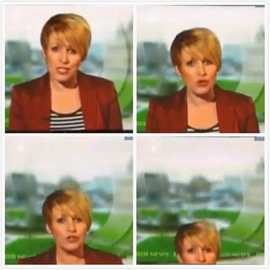 BBC女主播直播“下沉”不见出糗画面遭疯传(图)