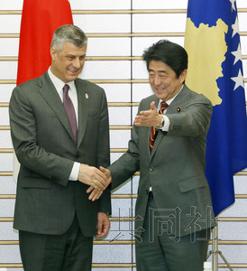 安倍会见科索沃总理称将为巴尔干稳定提供支援