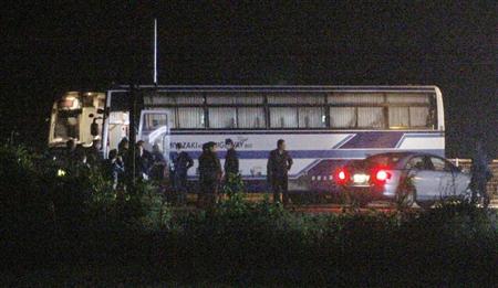 日本男子持剪刀劫持巴士被逮捕乘客等未受伤