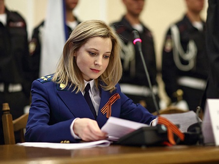 克里米亚美女检察官被列入欧盟制裁名单(图)