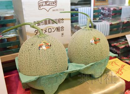 北海道夕张甜瓜人气旺仅2个拍出250万日元(图)