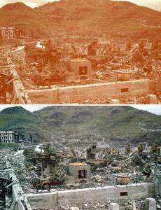 美国家档案馆现长崎核爆彩色照片画面震撼(图)