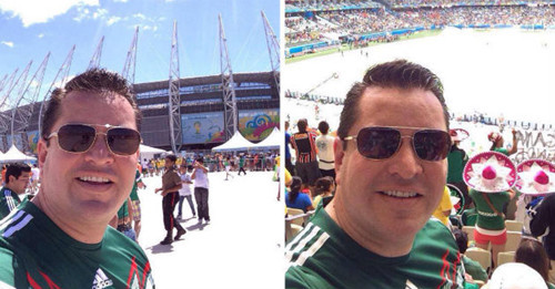 墨西哥一市长在泥石流事故后去巴西看球引不满