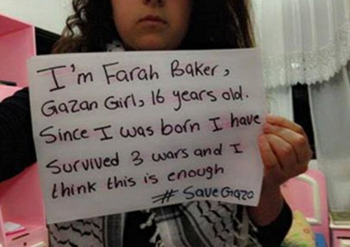 加沙16岁女孩经历3次战争自称担心随时会死(图)