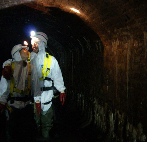 情侣下水道内庆一周年纪念日参观巨型垢污(图)