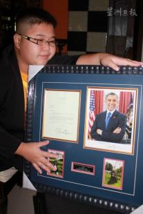 奥巴马欣赏11岁自闭症儿童画作致信表祝福