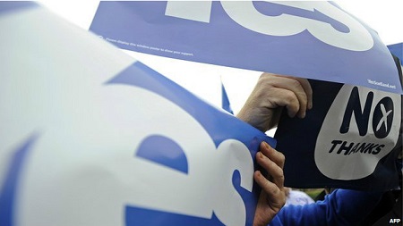 苏格兰独立公投:大型活动迎接选前最后周末