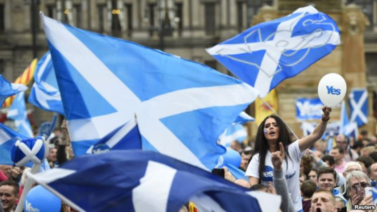 民调显示苏格兰独立公投难过关不同意者占多数
