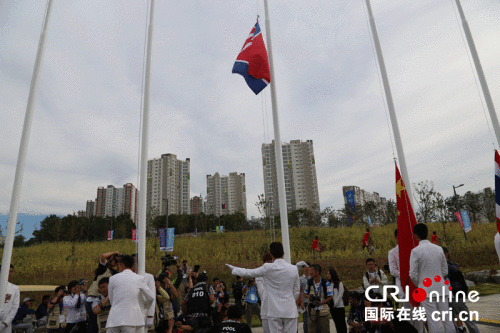 仁川亚运开幕在即朝鲜代表团参加入村仪式(图)