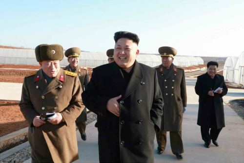 金正恩视察新建蔬菜大棚要求不间断供应新鲜蔬菜
