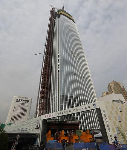 韩第一高楼安全问题频发或被取消临时使用许可