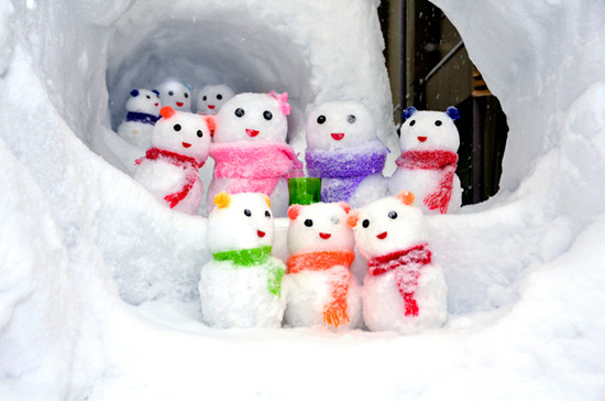 日本石川县举办雪人节雪人齐聚冰雪世界(图)