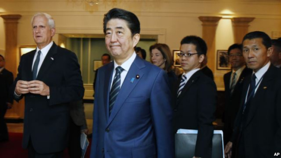 美媒:安倍访美目的在于强化防卫角色及经贸关系