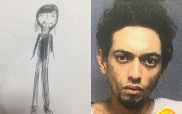 11岁女童2分钟绘铅笔素描助警察逮捕窃贼(图)
