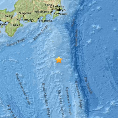 日本东南部海域发生4.9级地震震源深度137公里