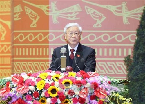 越共第十二届中央委员会名单出炉阮富仲高票当选