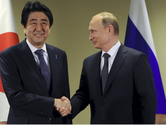 克里姆林宫:普京安倍会晤将讨论争议岛屿问题