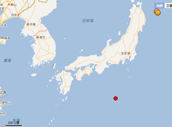 日本本州东南海域发生5.9级地震震源深度460公里
