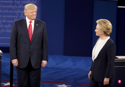 美大选第二场总统候选人辩论民调：希拉里获胜