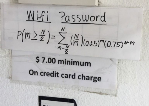 想用免费WiFi先做数学题?美国餐厅耍花招难倒网友