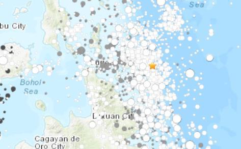 菲律宾东南部海域再发生5.0级地震震源深度62.7千米