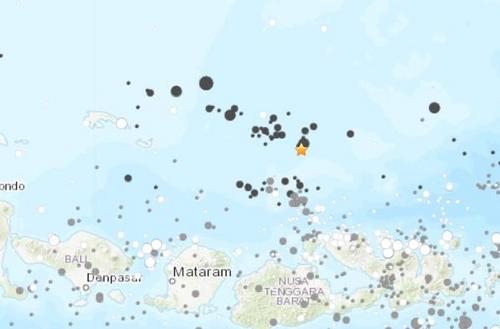 印尼西努沙登加拉省附近海域发生5.4级地震