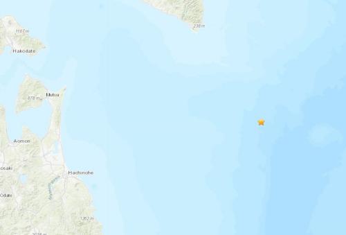 日本东部海域发生5.1级地震震源深度8.3公里