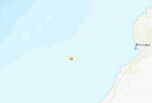 澳大利亚西部海域发生5.5级地震震源深度10千米