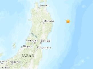 日本东部海域发生4.7级地震震源深度35千米