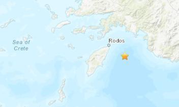 希腊附近海域发生5.1级地震震源深度18.7千米