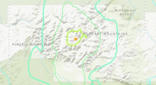 美国阿拉斯加州发生5.3级地震震源深度9.5公里
