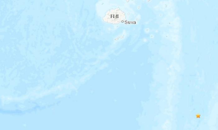 斐济群岛南部海域发生5.1级地震震源深度130.7公里