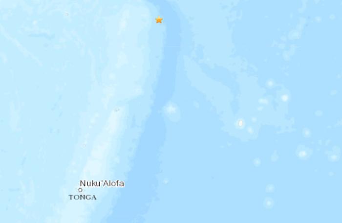 汤加北部海域发生6.2级地震震源深度80.4公里