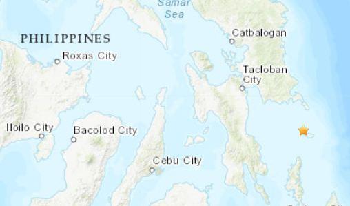 菲律宾苏朗甘西南方向发生5.2级地震震源深度54.3公里