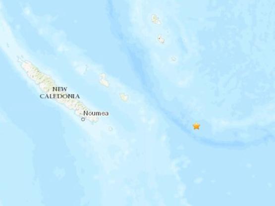新喀里多尼亚东部海域发生5.0级地震震源深度23.4公里