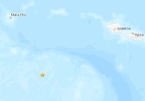 汤加群岛附近海域发生6.4级地震震源深度10千米