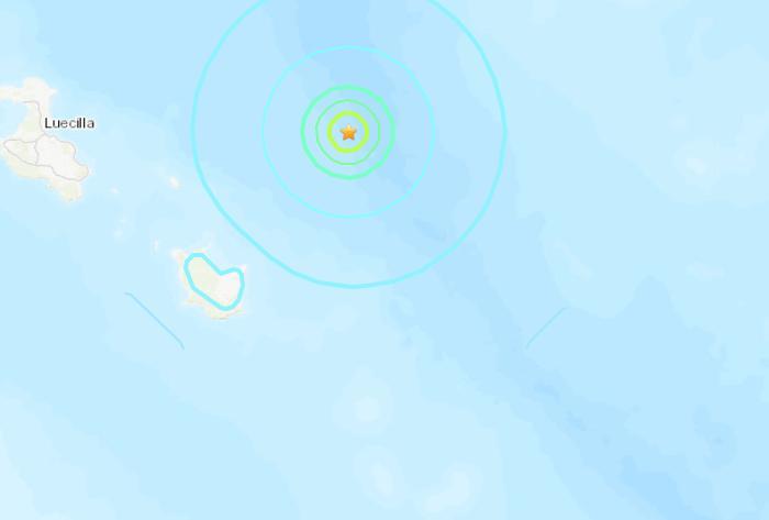 新喀里多尼亚东部海域发生5.6级地震震源深度10公里