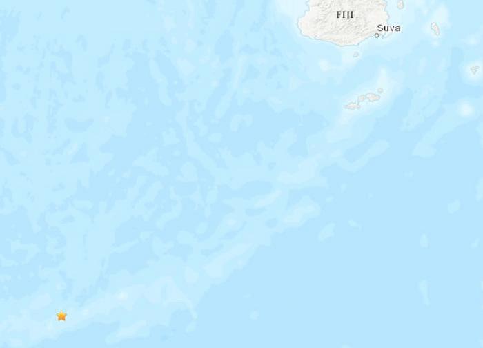斐济群岛西南海域发生5.2级地震震源深度16.5公里