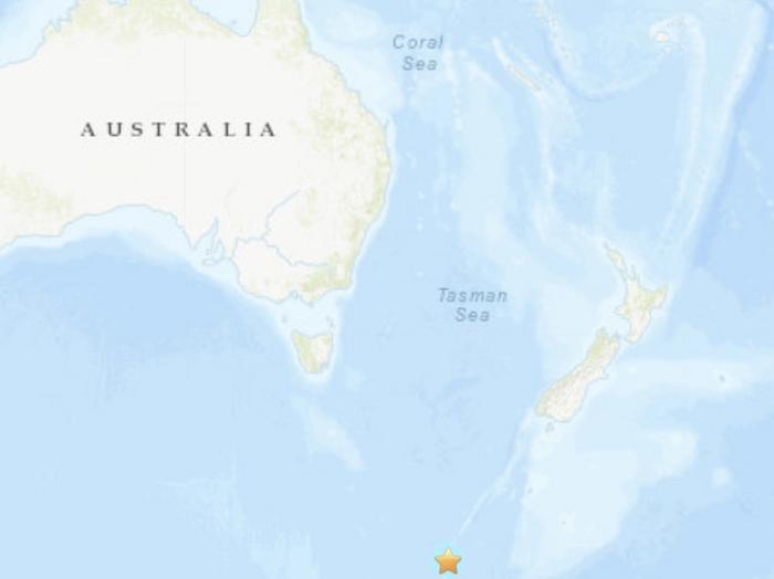 澳大利亚部东南部海域发生5.6级地震震源深度10公里