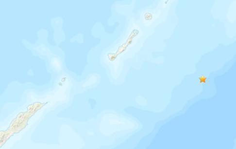 千岛群岛附近海域发生5.2级地震震源深度10千米