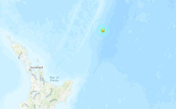 新西兰克马德克群岛附近5.4级地震震源深度10公里