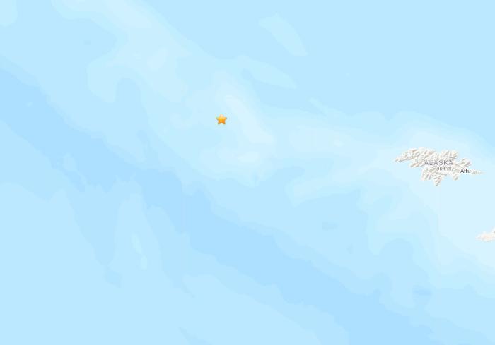 美阿拉斯加州附近海域5.3级地震震源深度24.8公里