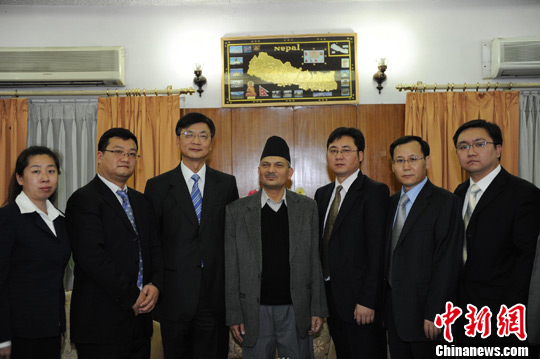 尼泊尔总理会见中新社代表团冀两国媒体加强合作
