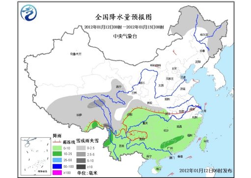 未来三天南方大部持续阴雨黄淮江南等地有雾霾